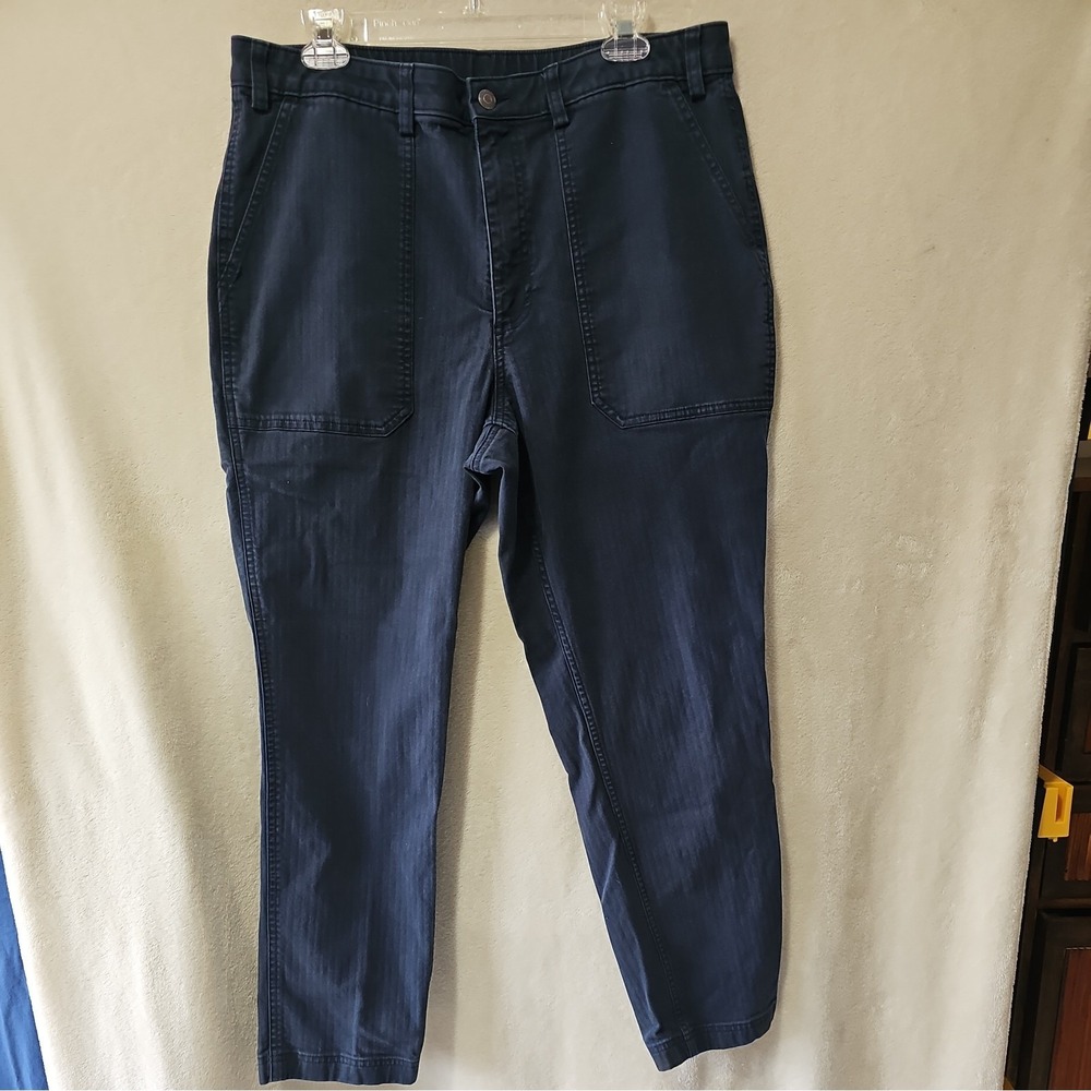 Duluth Trading Women's Size 16x29 Reserve‎ Slim Leg Pants Navy 30913